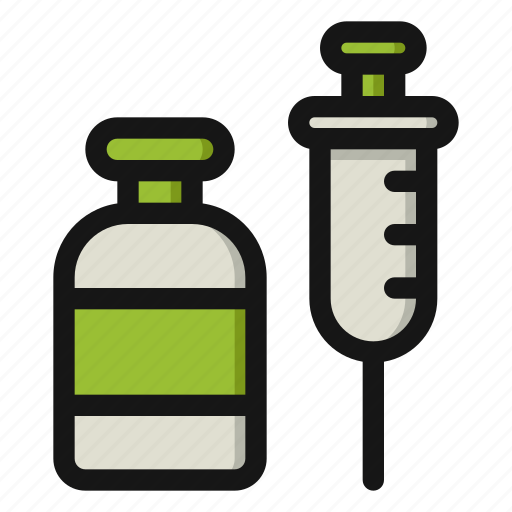 Vaccine, drug, syringe, medicine, medical, injection, pharmacy icon - Download on Iconfinder