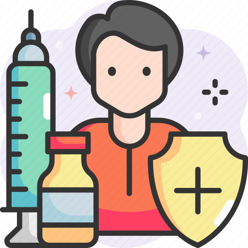 Vaccination, immunity, awareness, shield icon - Download on Iconfinder