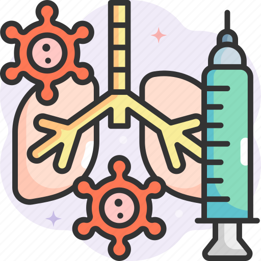 Lungs, medicine, coronavirus, vaccine icon - Download on Iconfinder