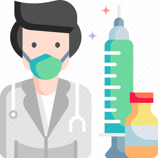 Doctor, male, avatar, medical, vaccine icon - Download on Iconfinder