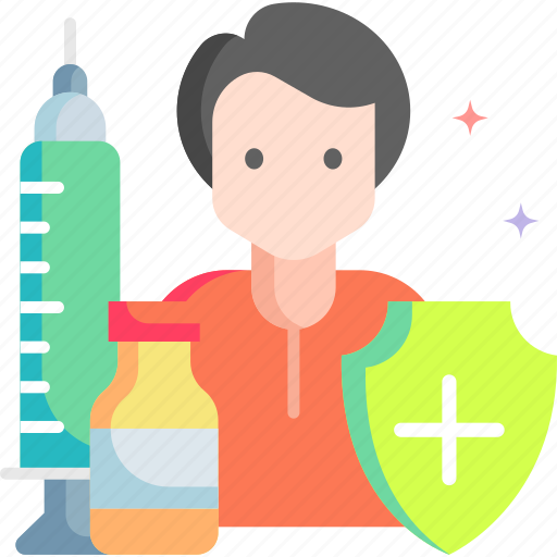 Vaccination, immunity, awareness, shield icon - Download on Iconfinder