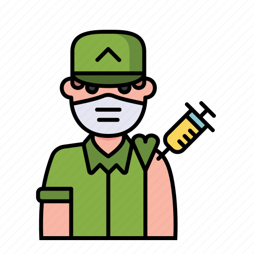 Army, soldier, man, vaccine, vaccination icon - Download on Iconfinder