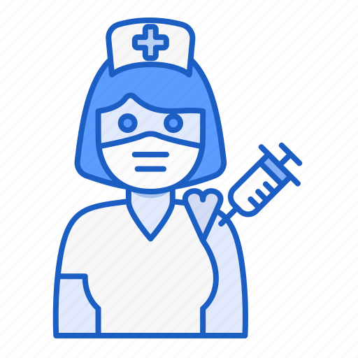 Nurse, woman, avatar, vaccine, vaccination icon - Download on Iconfinder