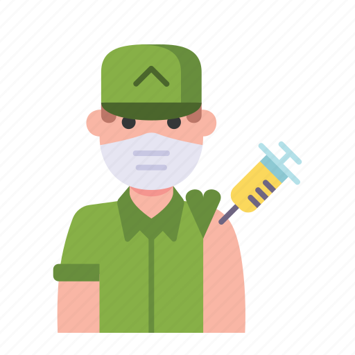 Army, soldier, man, vaccine, vaccination icon - Download on Iconfinder