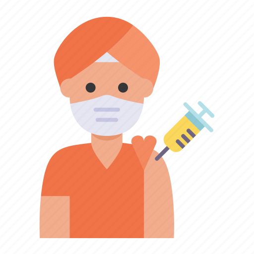 India, hindu, man, avatar, vaccine, vaccination icon - Download on Iconfinder