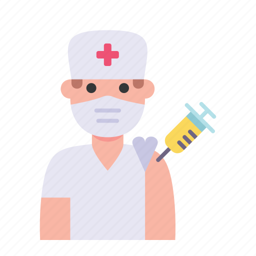 Nurse, man, avatar, vaccine, vaccination icon - Download on Iconfinder