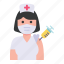 nurse, woman, avatar, vaccine, vaccination 