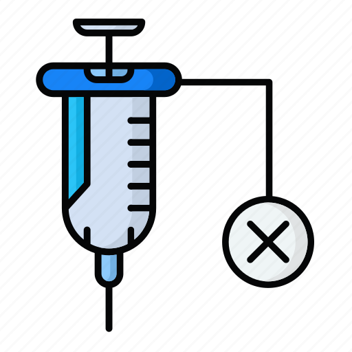 Vaccination, medical, medicine, vaccine, coronavirus, injection, no vaccine icon - Download on Iconfinder
