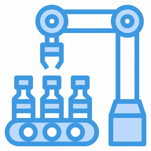 Manufacturing, vaccine, factory, logistic, robotic, arm icon - Download on Iconfinder