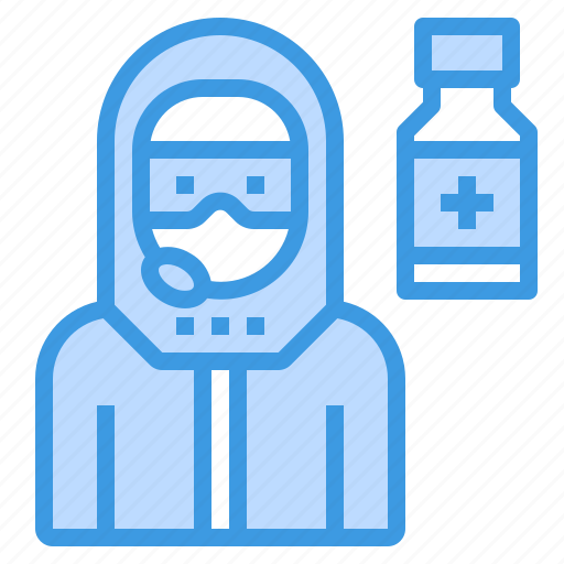 Vaccine, laboratory, medical, coronavirus, man icon - Download on Iconfinder
