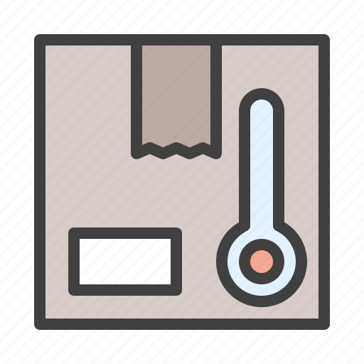 Box, transportation, cold storage, temperature, parcel icon - Download on Iconfinder