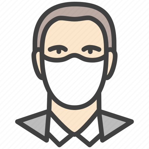 Mask, man, face, medical mask, protection, secure icon - Download on Iconfinder