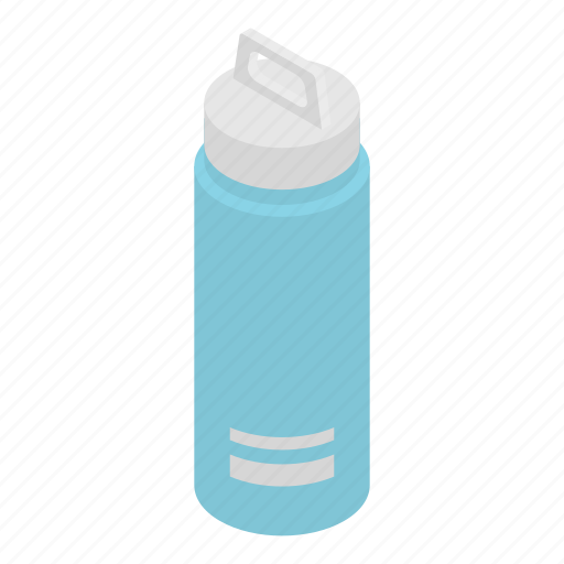 Activity, bottle, cartoon, isometric, sports, turquoise, water icon - Download on Iconfinder