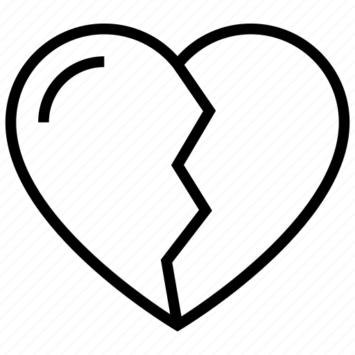 Broken heart, love, valentine, couple, broken icon - Download on Iconfinder