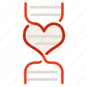 dna, heart, love, science, valentine