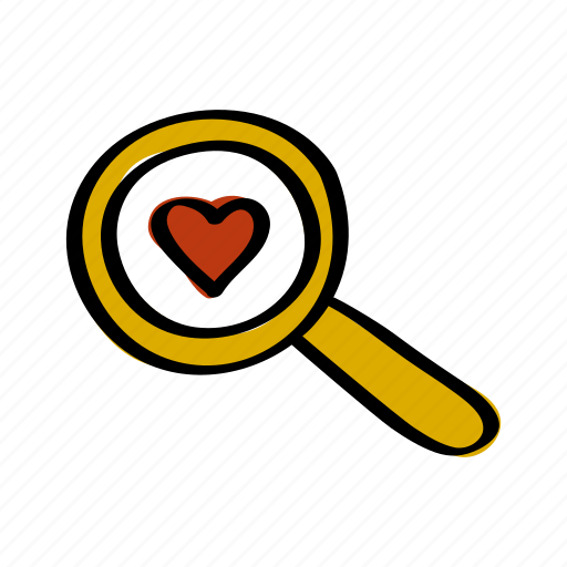 Find, heart, love, magnifying, search, valentine, valentines icon - Download on Iconfinder