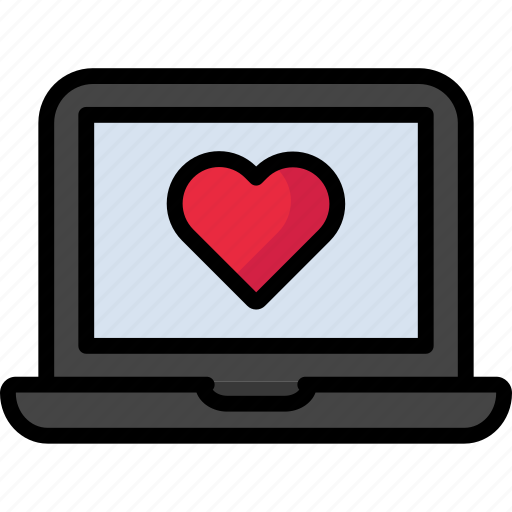 Heart, laptop, love, macbook, valentine icon - Download on Iconfinder