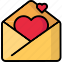 heart, mail, message, valentine 