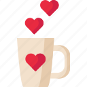 love, mug, romantic, valentine 