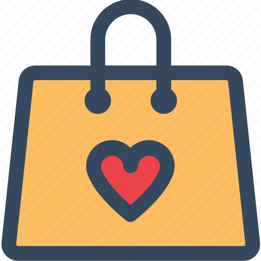 Bag, heart, love, valentine, varlk icon - Download on Iconfinder