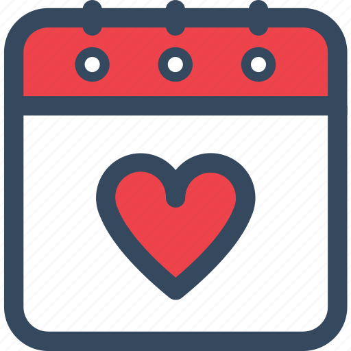 Calendar, heart, love, varlk icon - Download on Iconfinder