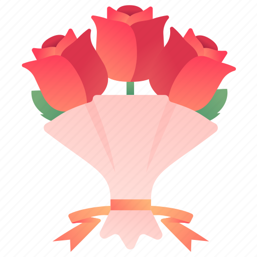 Bouquet, flowers, love, roses, valentine, romantic, valentine's day icon - Download on Iconfinder