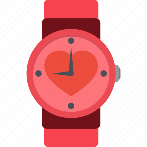 Day, february, heart, love, romantic, valentine, watch icon - Download on Iconfinder