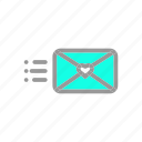 envelope, hearth, message