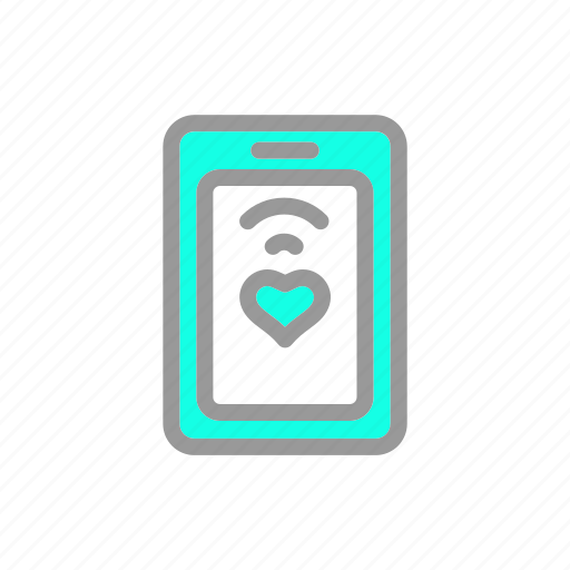 Smartphone, hearth, mobile phone icon - Download on Iconfinder