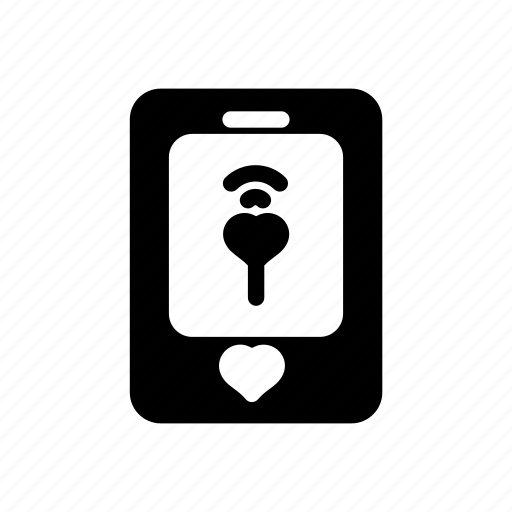 Smartphone, hearth, mobile phone icon - Download on Iconfinder