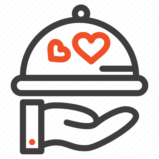 Dish, heart, love, wedding icon - Download on Iconfinder