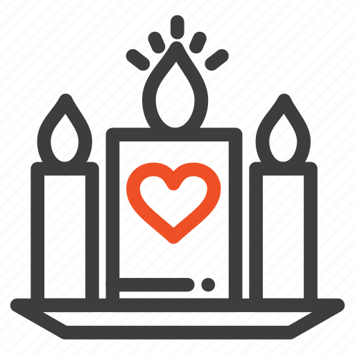 Candle, heart, love, wedding icon - Download on Iconfinder