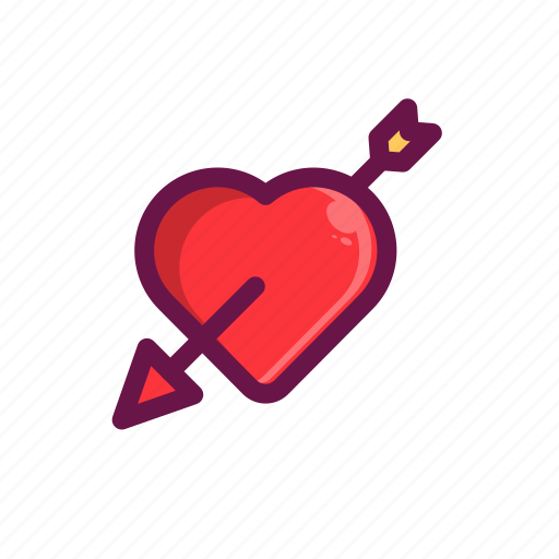 Arrow, direction, fall in love, love, valentine icon - Download on Iconfinder