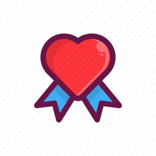 Award, heart, love, medal, prize, romance, valentine icon - Download on Iconfinder