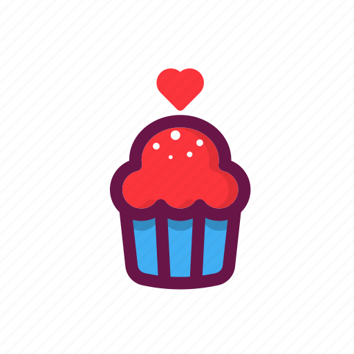 Clock, cupcake, date, day, time, valentine icon - Download on Iconfinder