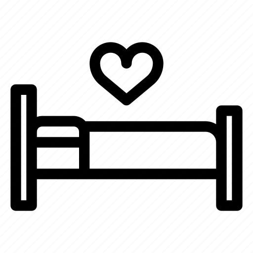 Bed, valentine, love hotel icon - Download on Iconfinder