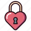 love, romance, lock, heart, padlock, valentine 
