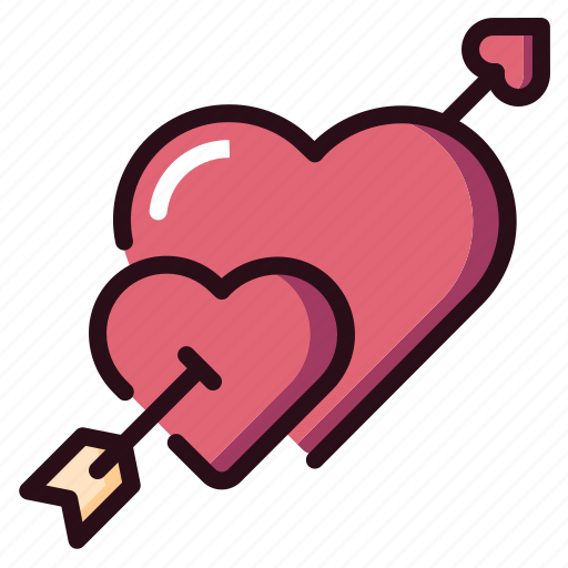 Valentine, love, heart, cupid, arrow icon - Download on Iconfinder