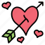 arrow, valentine, heart, cupid, love, day, bow 