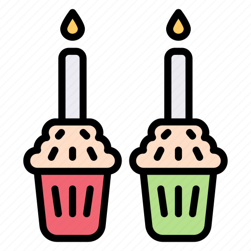 Cake, celebration, birthday, fire, candle, party, flame icon - Download on Iconfinder