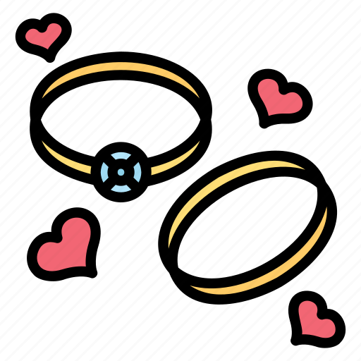 Couple, wedding, celebration, love, ring, engagement, marriage icon - Download on Iconfinder