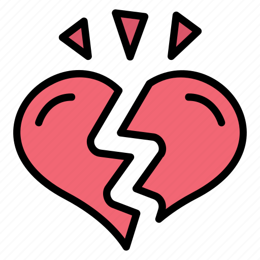 Heart, love, symbol, romance, valentine, broken, romantic icon - Download on Iconfinder