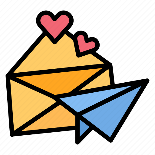 Letter, mail, envelope, message, send, love, heart icon - Download on Iconfinder