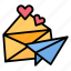 letter, mail, envelope, message, send, love, heart 