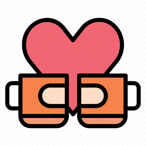 Love, couple, mug, cup, drink, romantic, romance icon - Download on Iconfinder
