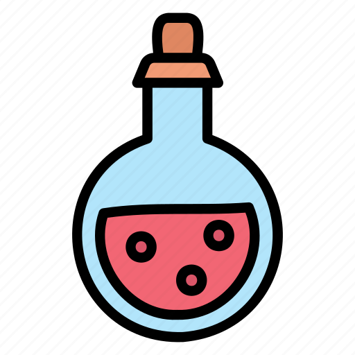 Magic, bottle, glass, potion, poison, liquid, drink icon - Download on Iconfinder