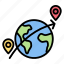 travel, globe, map, pin, world, location, earth 