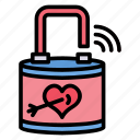 unlock, love, heart, lock, key, romantic, open, padlock, valentine