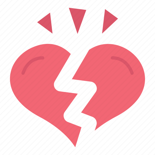 Heart, love, symbol, romance, valentine, broken, romantic icon - Download on Iconfinder