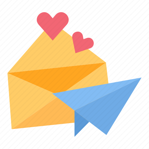 Letter, mail, envelope, message, send, love, heart icon - Download on Iconfinder